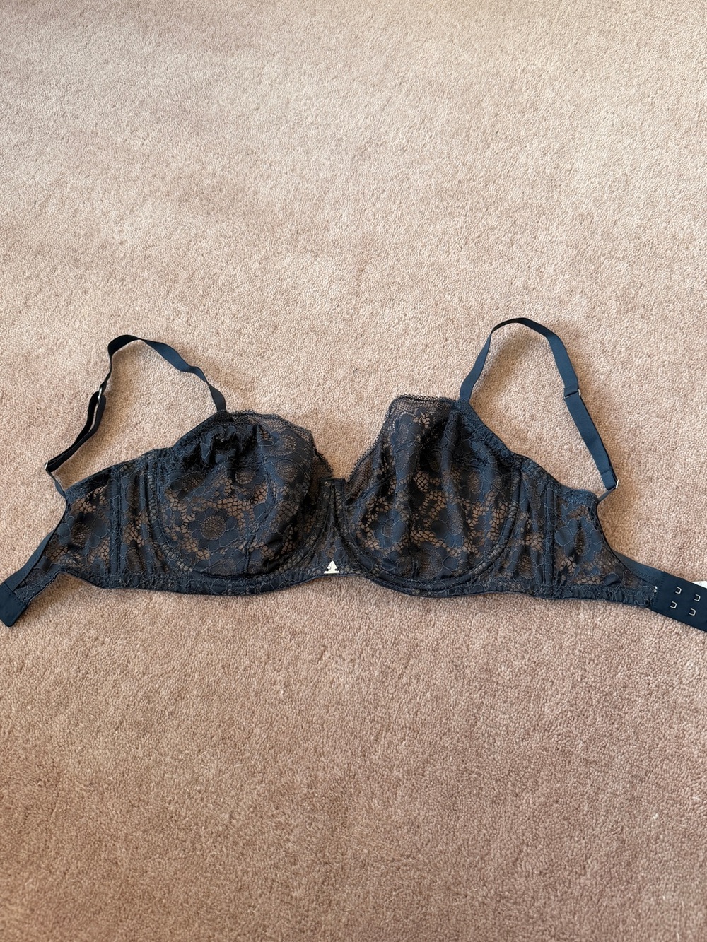 Beija London Blue Lace Underwire Bra UK 30G